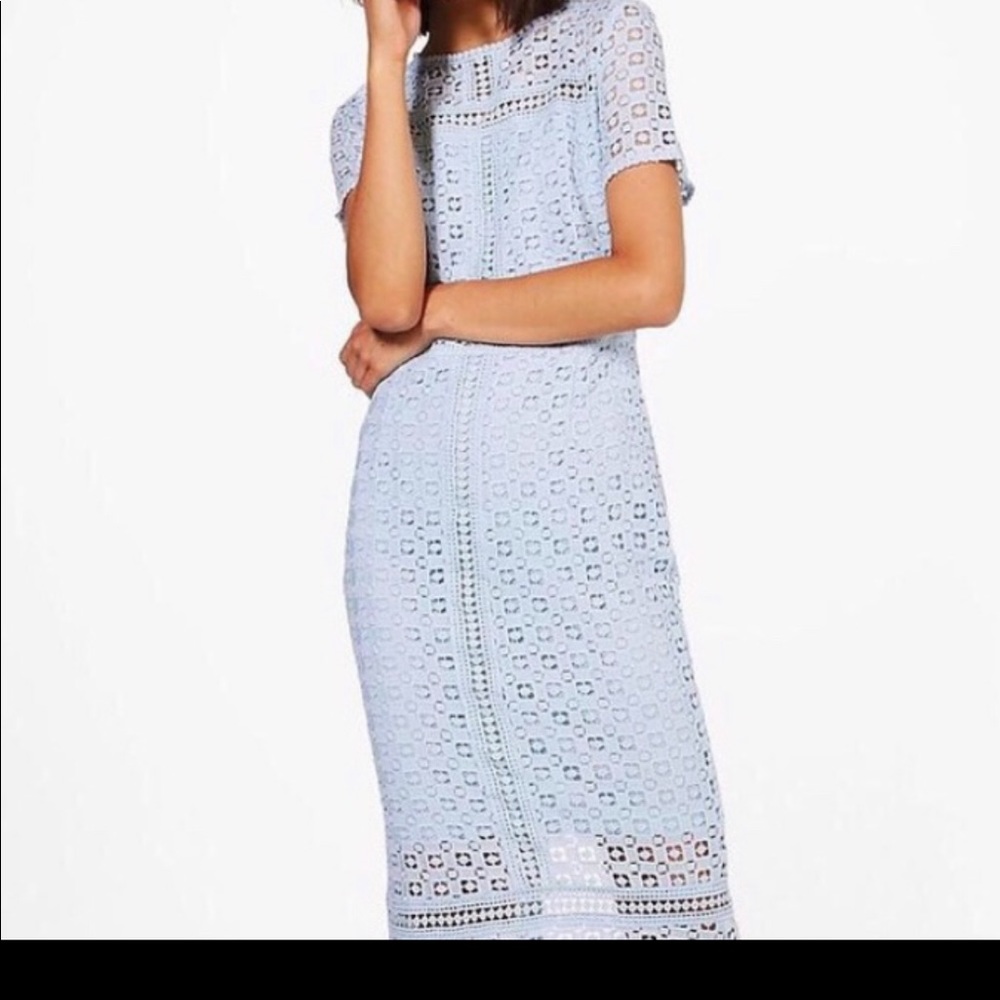 Knee Length Crochet Dress